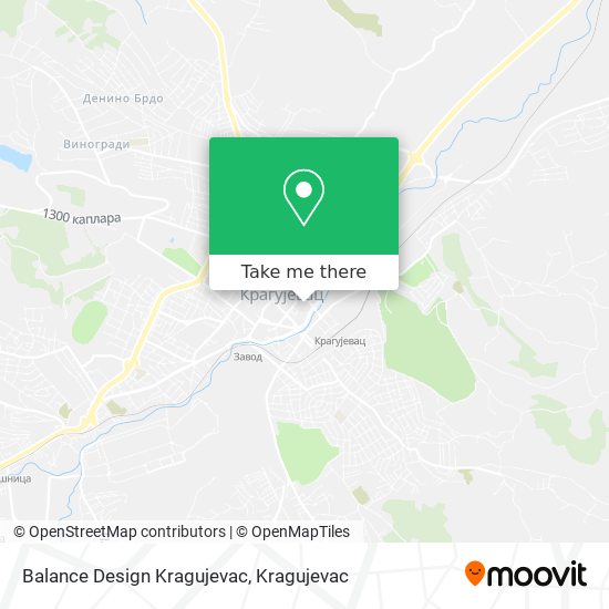 Balance Design Kragujevac map