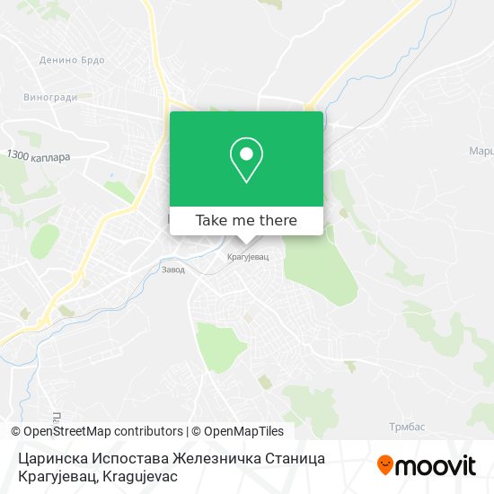 Царинска Испостава Железничка Станица Крагујевац map