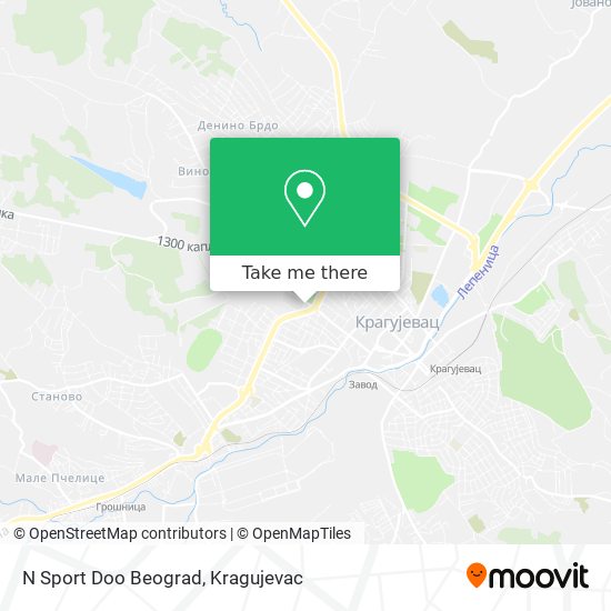 N Sport Doo Beograd map