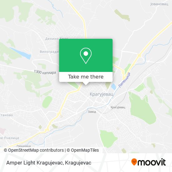 Amper Light Kragujevac map
