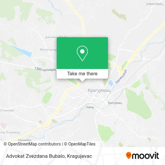 Advokat Zvezdana Bubalo map