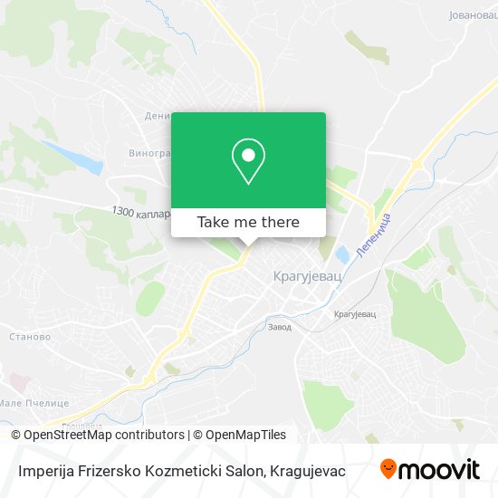 Imperija Frizersko Kozmeticki Salon map