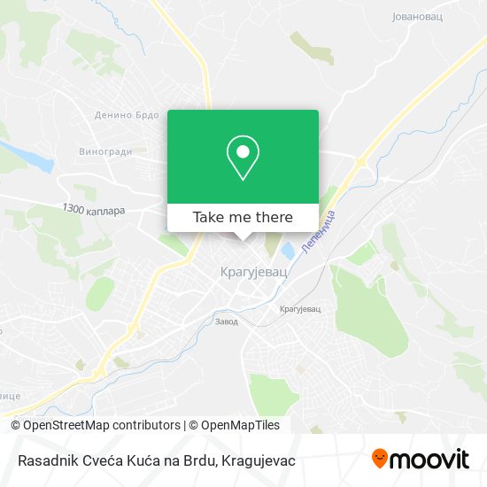 Rasadnik Cveća Kuća na Brdu map