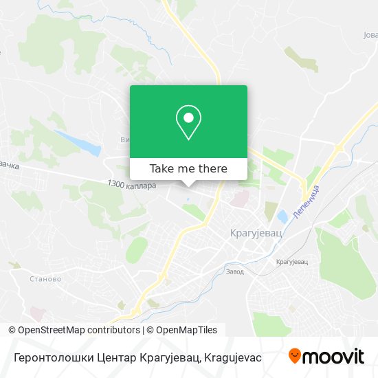 Геронтолошки Центар Крагујевац map