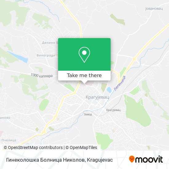 Гинеколошка Болница Николов map