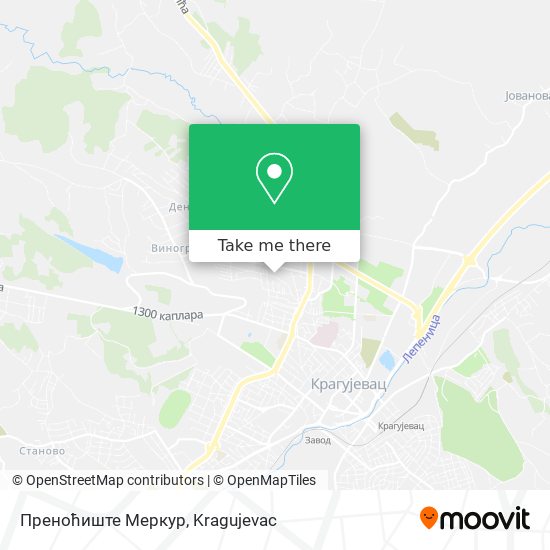 Преноћиште Меркур map