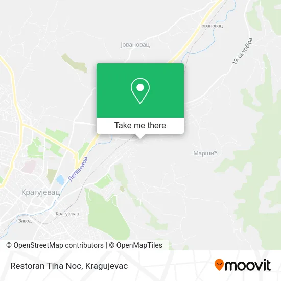 Restoran Tiha Noc map