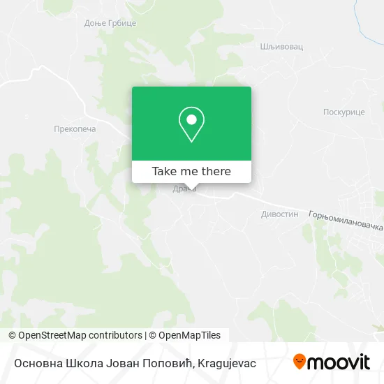 Основна Школа Јован Поповић map