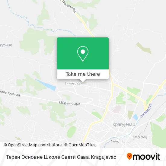 Терен Основне Школе Свети Сава map
