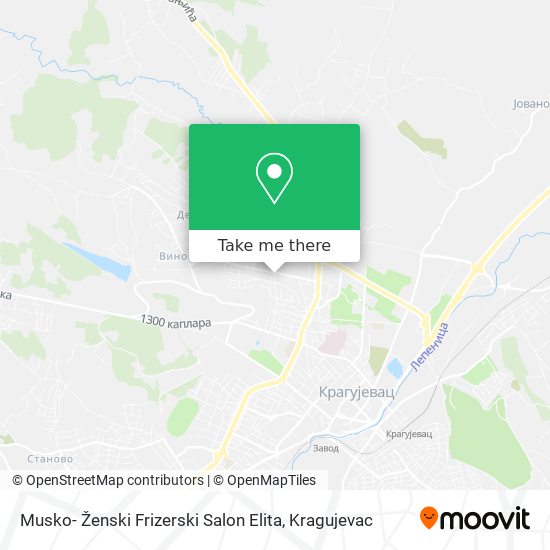 Musko- Ženski Frizerski Salon Elita map