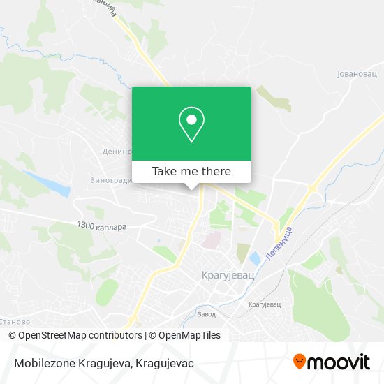 Mobilezone Kragujeva map