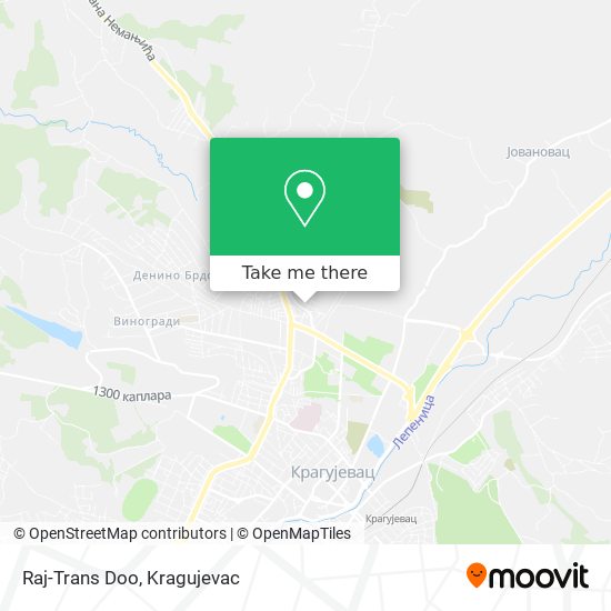 Raj-Trans Doo map