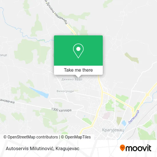 Autoservis Milutinović map