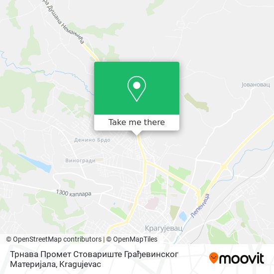 Трнава Промет Стовариште Грађевинског Материјала map