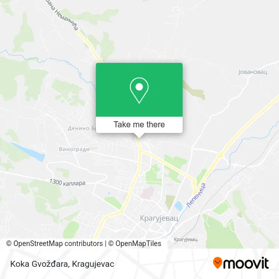 Koka Gvožđara map
