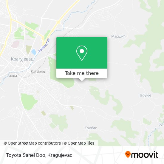 Toyota Sanel Doo map