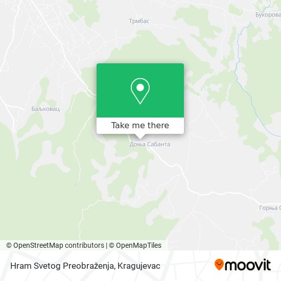 Hram Svetog Preobraženja map