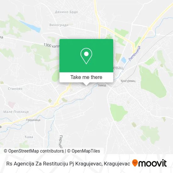 Rs Agencija Za Restituciju Pj Kragujevac map