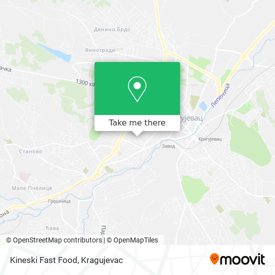 Kineski Fast Food map