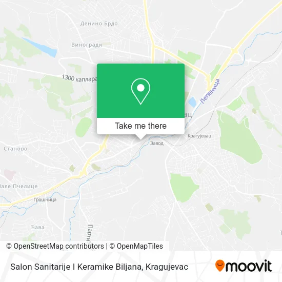 Salon Sanitarije I Keramike Biljana map