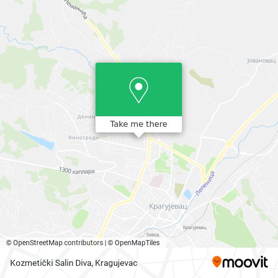 Kozmetički Salin Diva map