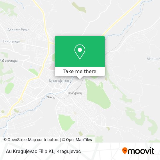 Au Kragujevac Filip KL map