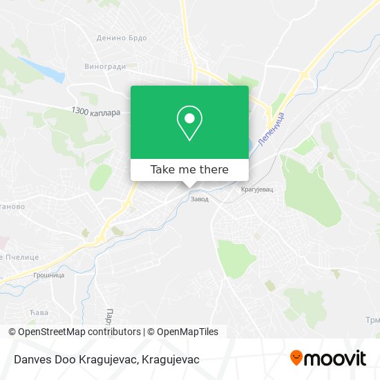 Danves Doo Kragujevac map