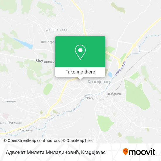 Адвокат Милета Миладиновић map