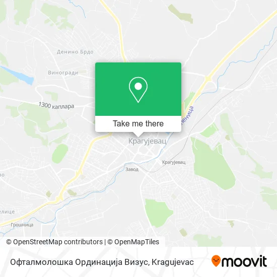 Офталмолошка Ординација Визус map