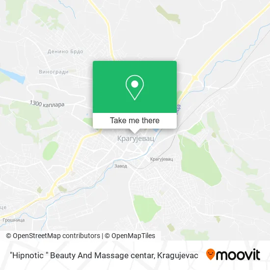 "Hipnotic " Beauty And Massage centar map