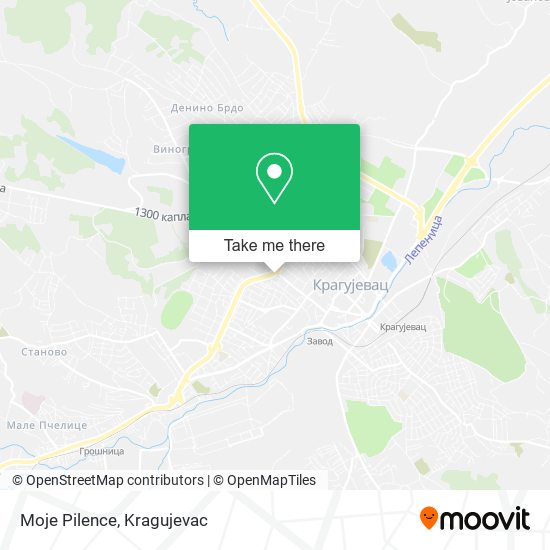 Moje Pilence map