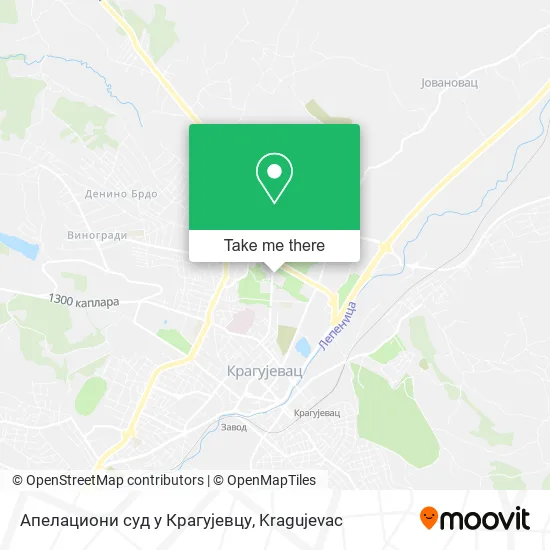 Апелациони суд у Крагујевцу map