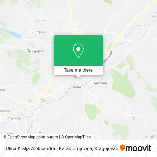 Ulica Kralja Aleksandra I Karadjordjevica map