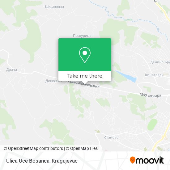 Ulica Uce Bosanca map