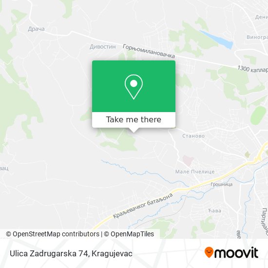 Ulica Zadrugarska 74 map