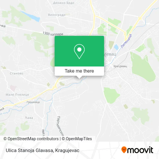 Ulica Stanoja Glavasa map