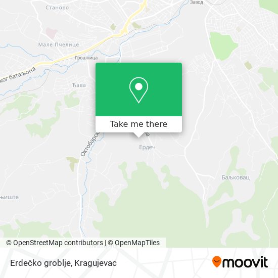 Erdečko groblje map