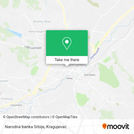Narodna banka Srbije map