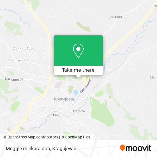 Meggle mlekara doo map