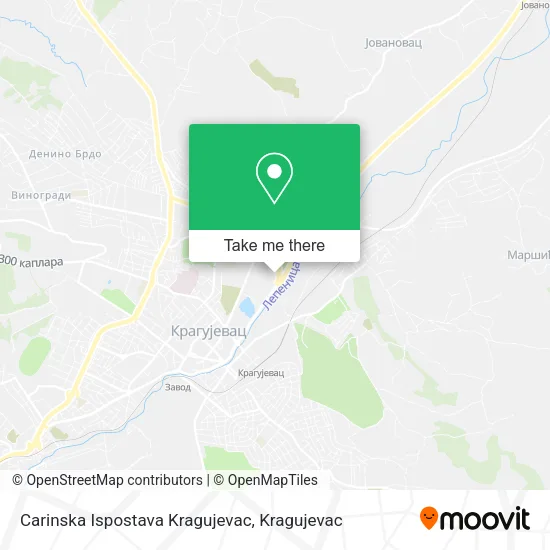 Carinska Ispostava Kragujevac map