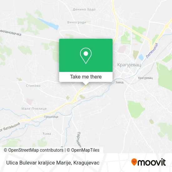 Ulica Bulevar kraljice Marije map