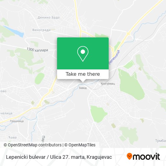 Lepenicki bulevar / Ulica 27. marta map