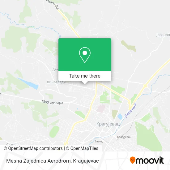 Mesna Zajednica Aerodrom map