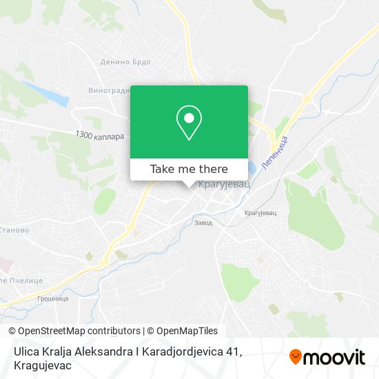 Ulica Kralja Aleksandra I Karadjordjevica 41 map