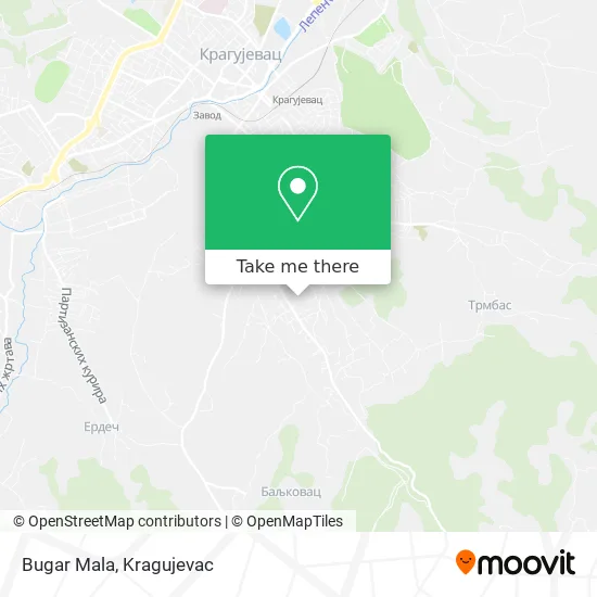 Bugar Mala map