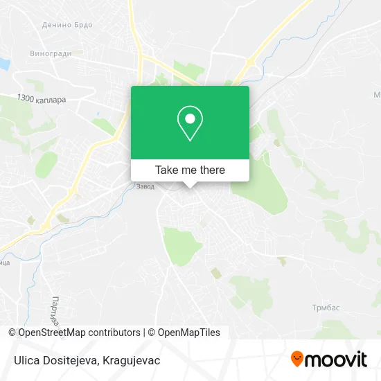 Ulica Dositejeva map