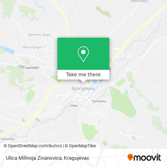 Ulica Milivoja Zivanovica map