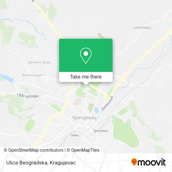 Ulica Beogradska map