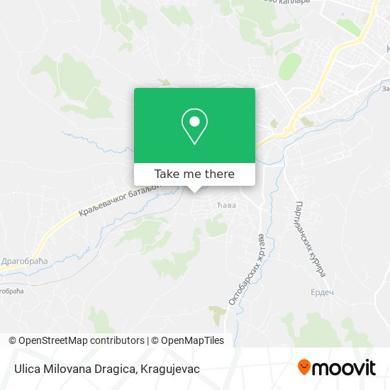 Ulica Milovana Dragica map