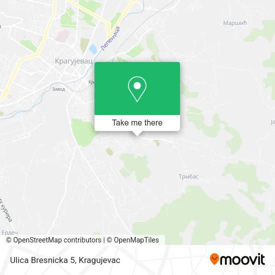 Ulica Bresnicka 5 map